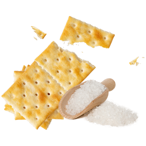 Suché krekry se solí
